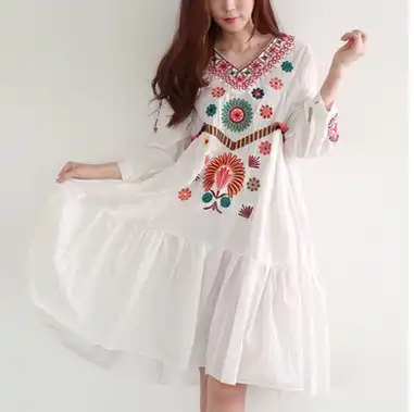 mexican style dresses plus size