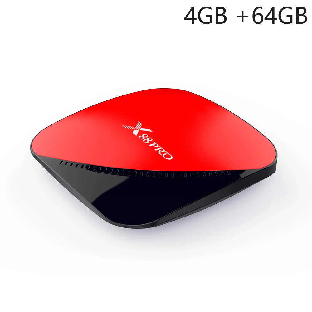 LEMFO X88 Pro Smart Android tv Box 9,0 RK3318 Четырехъядерный 4 Гб+ 32 Гб 64 Гб Поддержка 4K USB 3,0 2,4G/5G Wifi H265 телеприставка - Color: 4GB 64GB