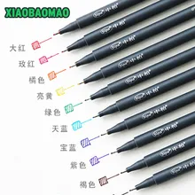 Высокое качество! 10 цветов/набор 0,38 мм тонкий лайнер цветные маркеры акварельные ручки цветные ручки офисные школьные канцелярские принадлежности