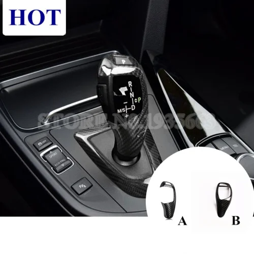 Carbon Fiber Gear Shift Knob Cover For BMW 3 Series F30 F34 2013 2018
