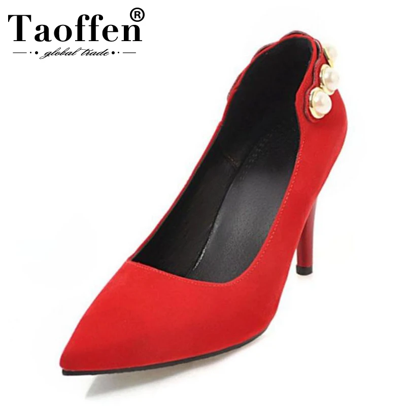 

TAOFFEN 2019 New Pumps Party Summer Shoes Women Platform Wedding Office Dating Sexy Sandals Gladiator Dancing Sandals Size 31-43