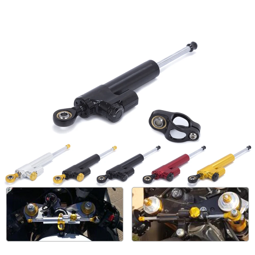 

Universal Aluminum Motorcycle Damper Steering Stabilize Safety Control For Yamaha MT09 MT07 YZF R1 R6 FZ1 XJR1300 DY278