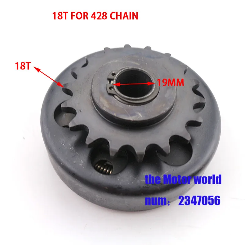 Details about   Centrifugal,428 Chain Clutch 3/4 inchInner Hole 13 Teeth 13T for Scooter,Ka D9S5 