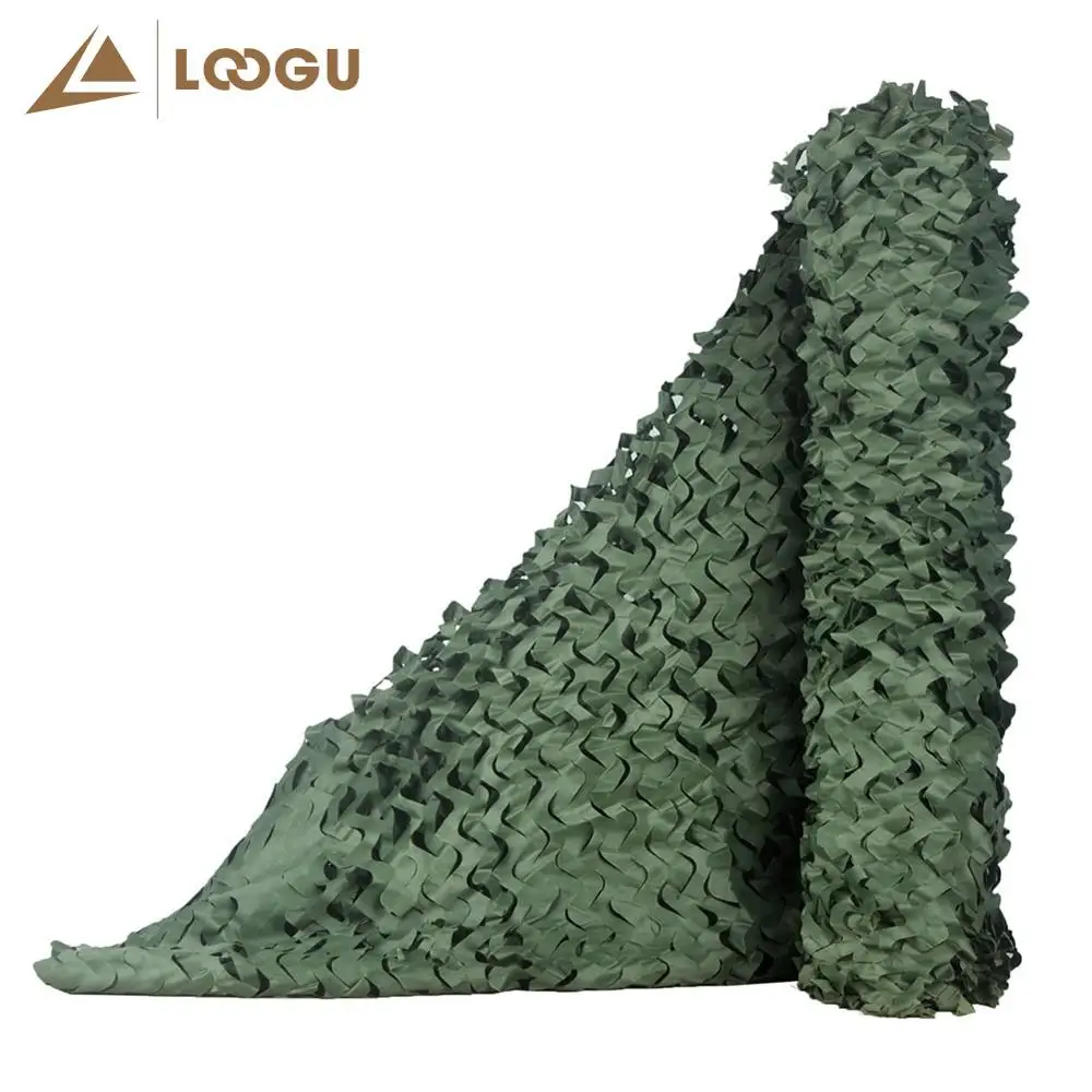 LOOGU E 2 м* 1,5 м автомобильная палатка лесная камуфляжная сеть сетка охотничий камуфляж без обвязки краев и сетчатые жалюзи для защиты от солнца кемпинга - Цвет: Green