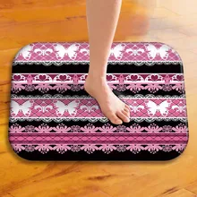 Fashion Pattern Soft Carpet Bathroom Non-slip Doormat Flannel Home Entrance Toilet Floor Mat Rug House Decor Tapete Para Cozinha