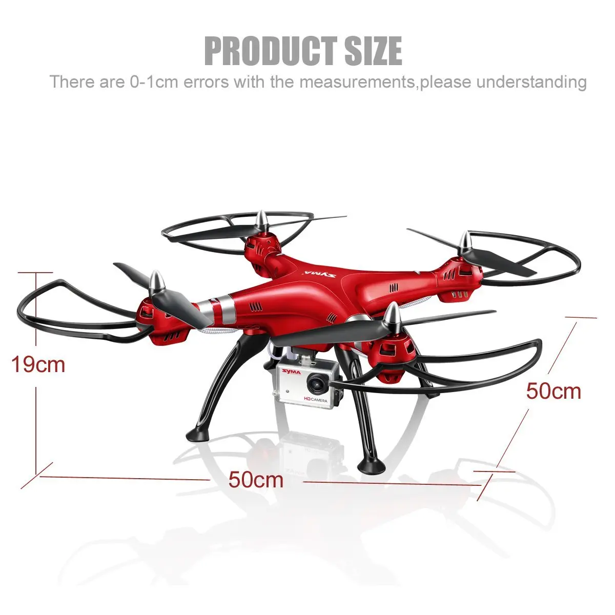 Syma X8HG 8.0MP hd-камера Дрон с удержанием высоты и безголовым режимом 3D флипы RC Квадрокоптер