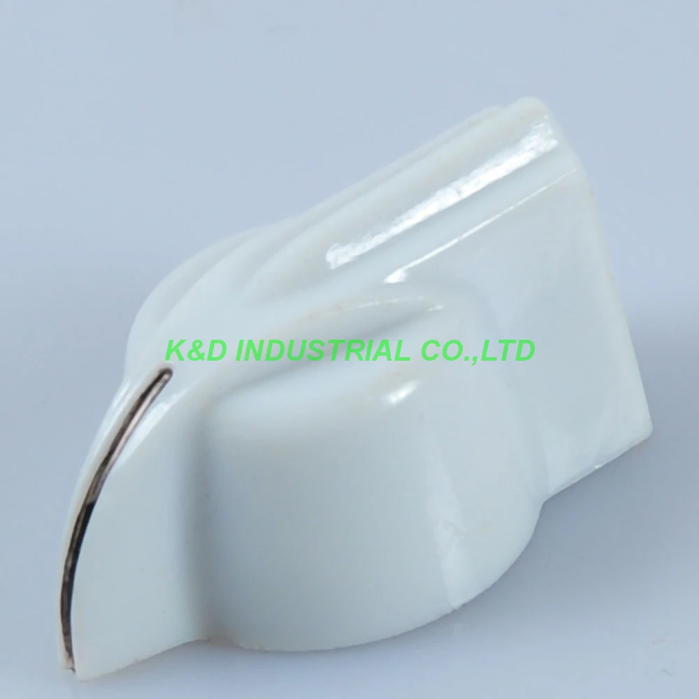 

10pcs Plastic Rotary Knob White Guitar Amplifier 1 4 shaft Volume Tone Control