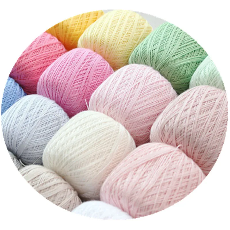 50g8100CottonLaceYarnKnittingYarnThreadsToKnitKnitting
