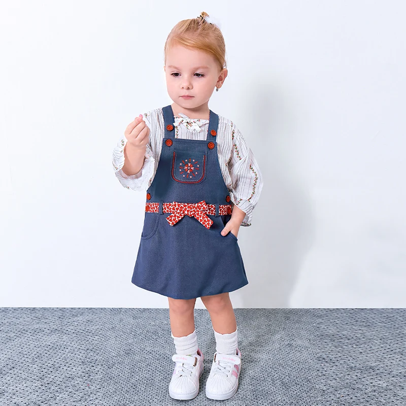 

Yingzifang Sale Real Baby Toddler Girl Fashion Cute Cotton Denim Overall Dress