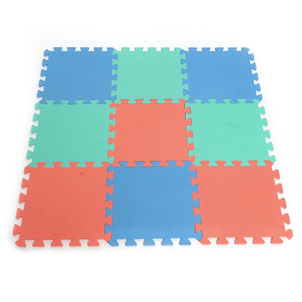 3 Color 9pcs 28 5 0 7cm Eva Soft Foam Interlocking Exercise 9pcs 28 5 0 7cm Eva Soft Foam