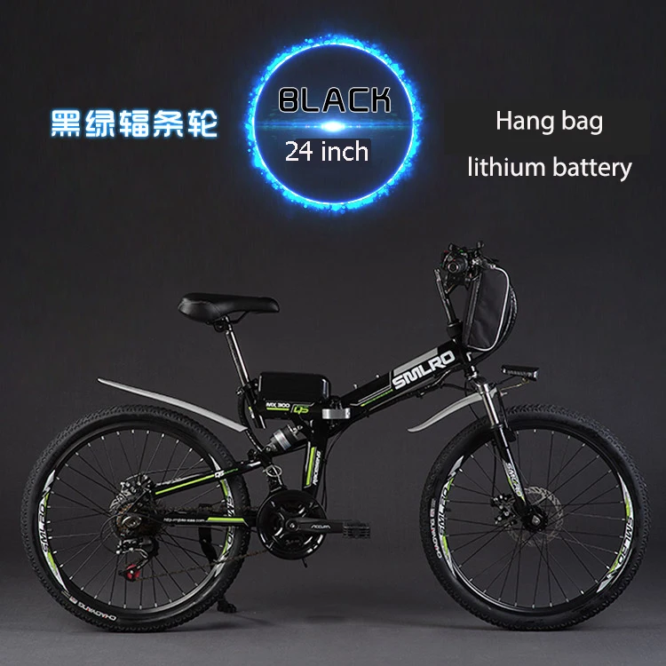 Flash Deal 24 Inch Folding Mountain Bike Power Lithium Battery Electric Bicycle Motor 48 V, 500 W To A Range Of 60 Km. Speed Of 40 Km 0