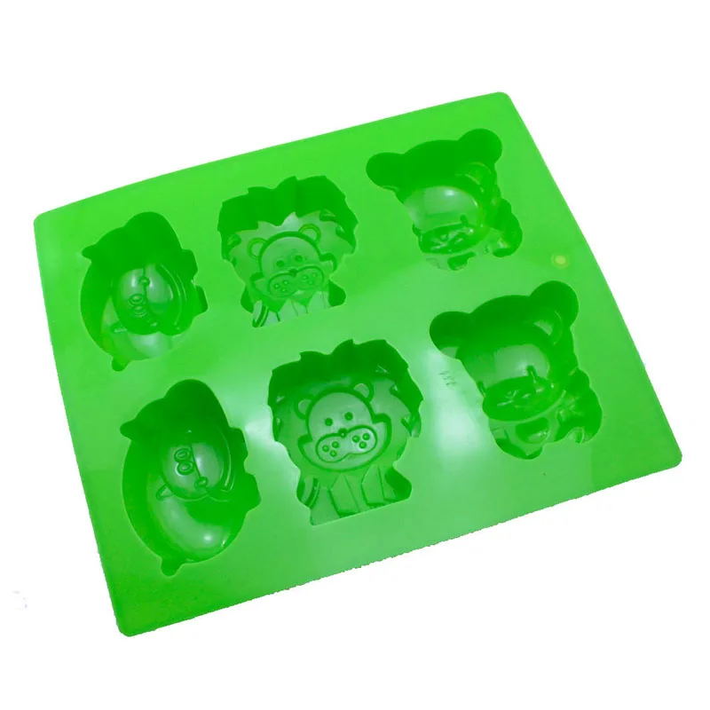 6-In-1-Cute-Lion-Hippo-Silicone-Cake-Mold-Simple-Fondant-Chocolate-Mould-DIY-3D-Creative.jpg 6 Az 1 -Ből Aranyos Oroszlán Vízilikon Torta Penész Egyszerű Fondant Csokoládé Diy 3D Kreatív Születésnapi Ajándék Torták Készletek - Image 2