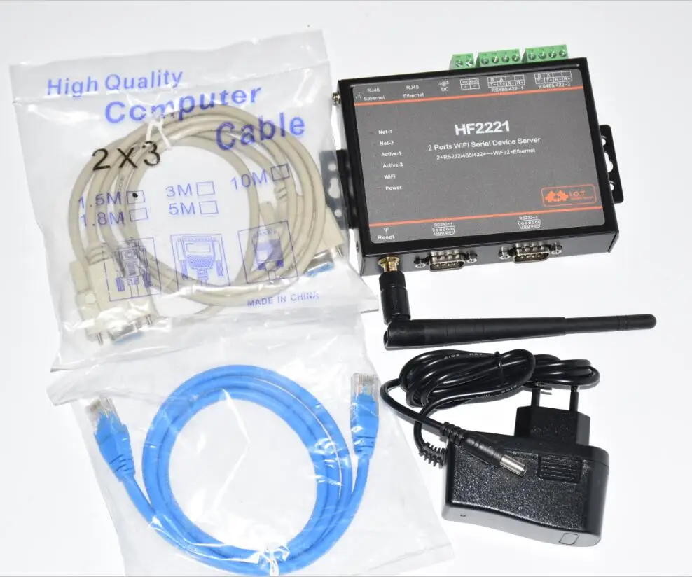 Конвертор сервера RS232/RS422/RS485 на Ethernet/Wi Fi Поддержка преобразования серверного