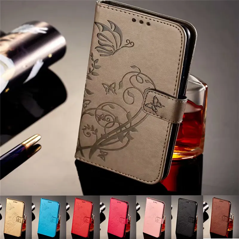 

Flower Pattern Leather Case For Huawei Honor 5C Case Cover No Fingerprints European Version Wallet Stand Flip Phone Bag Capa