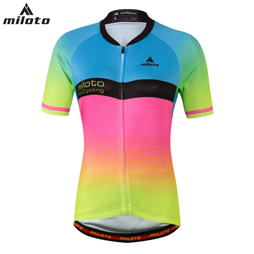 2018 Reflective Cycling Jersey Ladies Bike Shirts Women's Mountain Bike