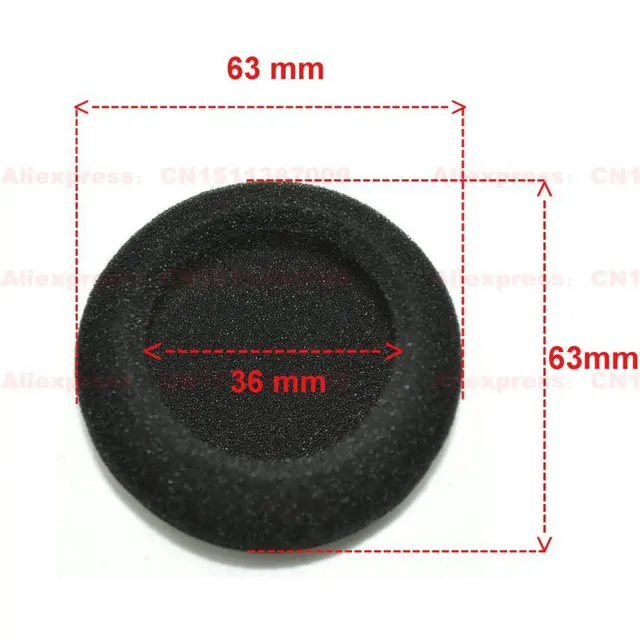 10 Pcs 2 5 Inches 63mm Thick Replacement Cushion Foam Ear Pad 10 Pcs 2 5 Inches 63mm Thick Replacement Cushion Foam Ear Pad Earpads Sponge Cover For Headphones Headset