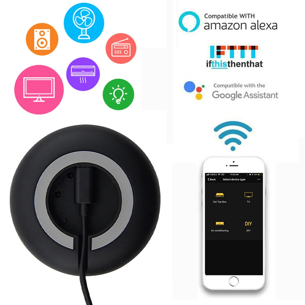 

Home Smart Remote Control Universal WiFi IR Wireless Smart Home Remote Controller TC Air Conditioning Timer Switches pk Mini 3