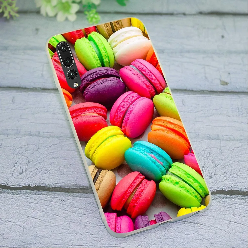 

Soft TPU Silicone Case for Huawei Mate 20 Pro MACARONS Baking Phone Cover for P8 P9 P10 Lite P20 P30 P Smart 2018 2019 10 Skin