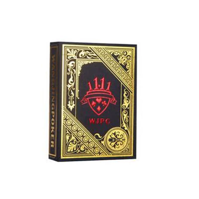 Бронзированные черные Золотые пластиковые покерные карты водонепроницаемые карточные игры из ПВХ - Цвет: No box