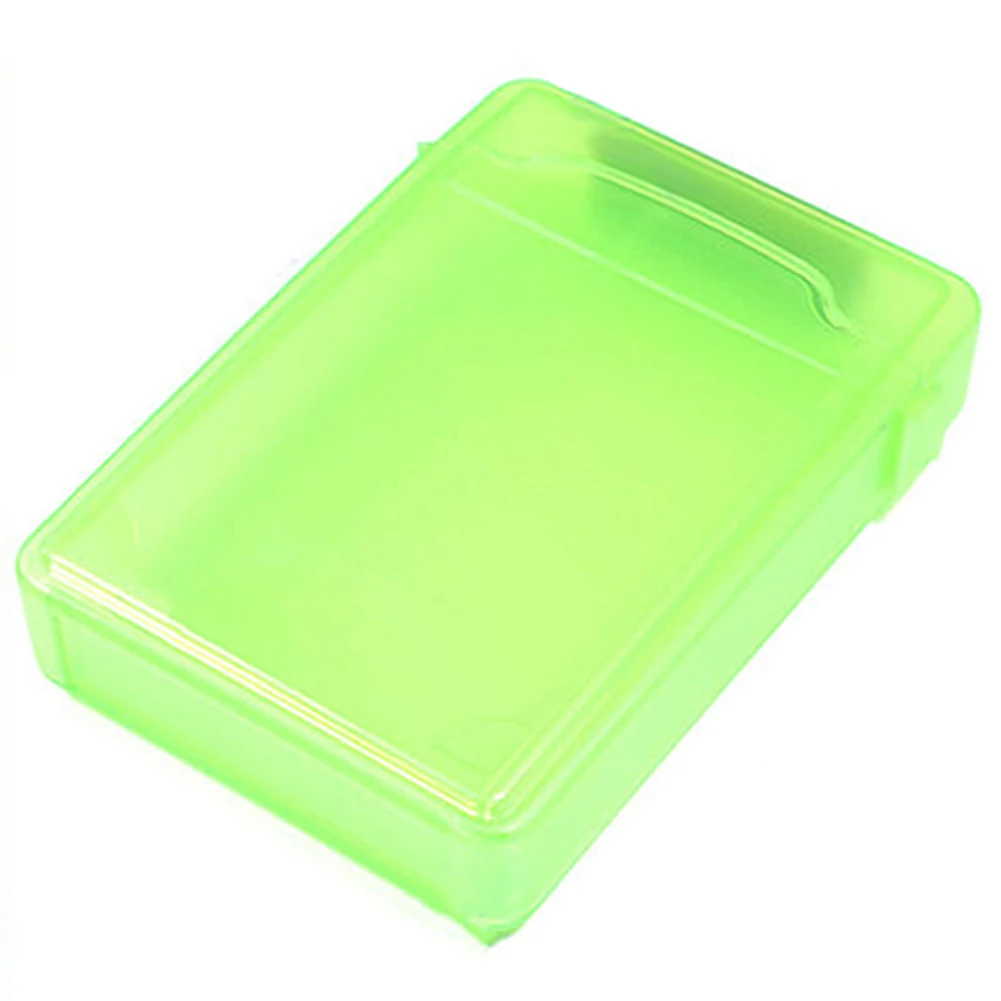Green Hard Drive Disk Plastic Protect Storage Box Case for 3.5 Inch SATA IDE HDD
