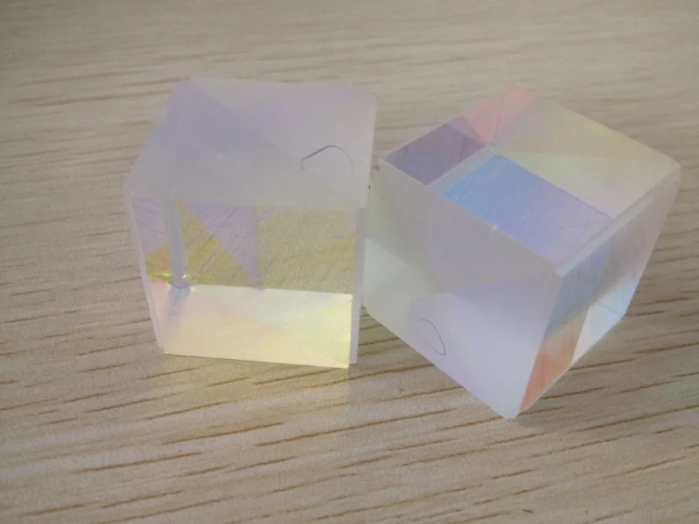 Оптическое стекло образовательная Призма дефектный крест дихроический X Cube куб