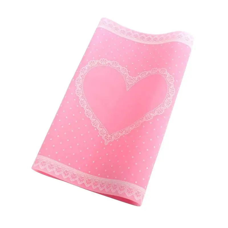 Дизайн ногтей салон маникюр практика силиконовая подушка ручной держатель Подушка кружева стол моющийся складной коврик - Цвет: Розовый