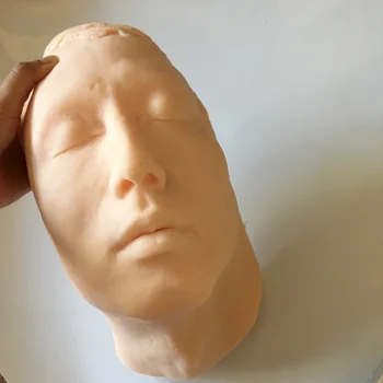 

Human Male Face Skin Suture Practice head Model