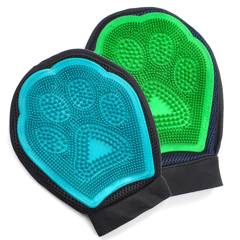 Cat Glove for Animals Combing Cats Grooming Hackle Excellent Green