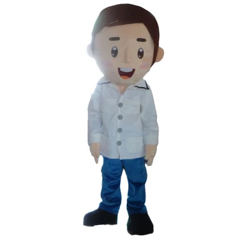 

Cartoon white boy Mascot Costume anime cosplay themed fancy dress costume