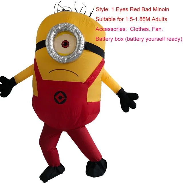 Hot Inflatable Minion Cosplay Costumes Halloween Cosplay Party Costume