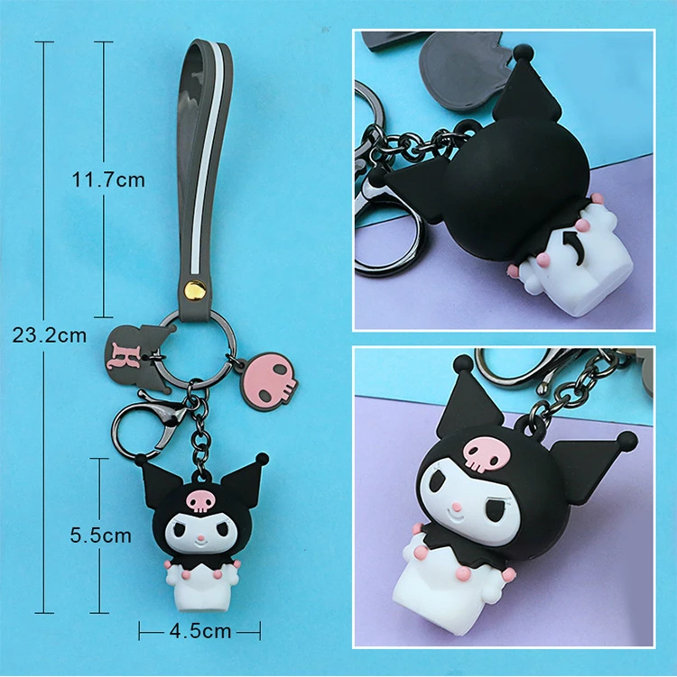 25 Kinds of Cartoon Toys Pudding Dog Melody Big Ear Dog Cool Penguin Key Keys Ins Woman Bag Exquisite Hanging Gift