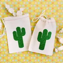 Пользовательские блеск Кактус в пустыне Свадебные похмелье комплект пользу подарок Добро пожаловать Сумки Девичник кактус Партия мешочек