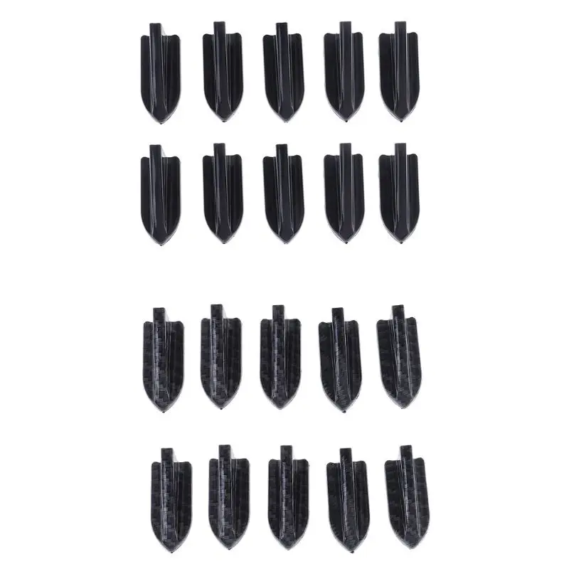 

10pcs/set New Durable Black Universal EVO-Style PP Roof Shark Fins Spoiler WingVortex Generator Car Styling