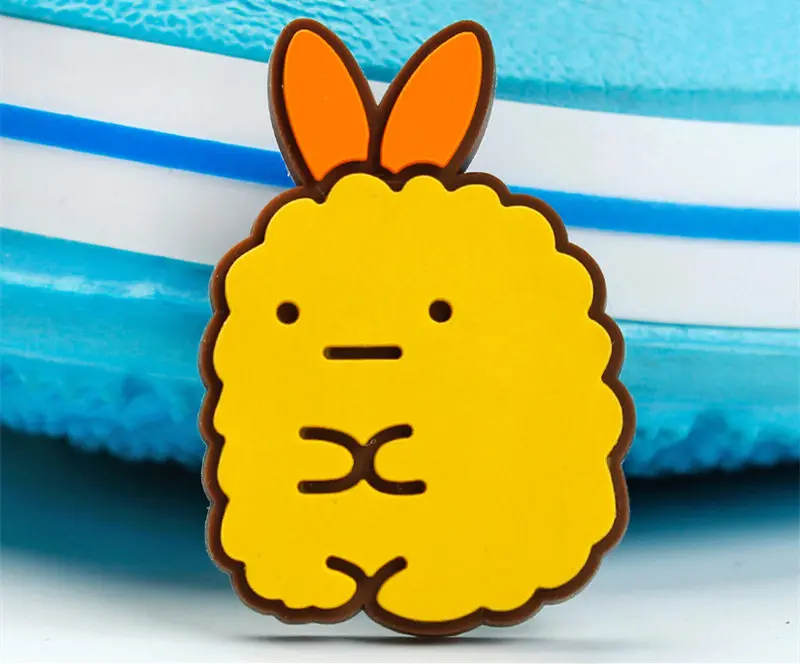 Новинка; 10 шт./лот шаржа PVC украшения для обуви Sumikkogurashi Подвески Аксессуары пряжки для обуви подходят полосы Браслеты Croc jibz D14