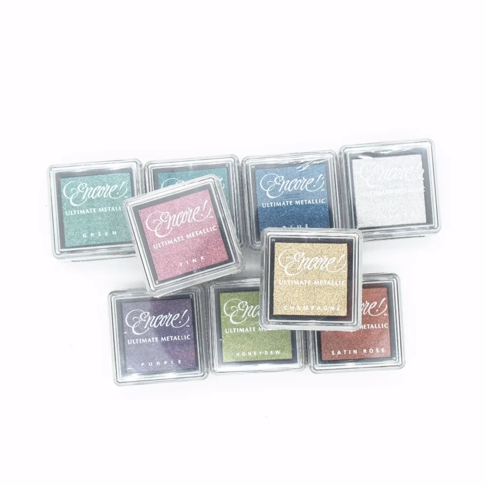 

Tsukineko Inkpads Encore Water Based Ultimate Metallic Pigment Ink Pad for Embossing & Stenciling Japan
