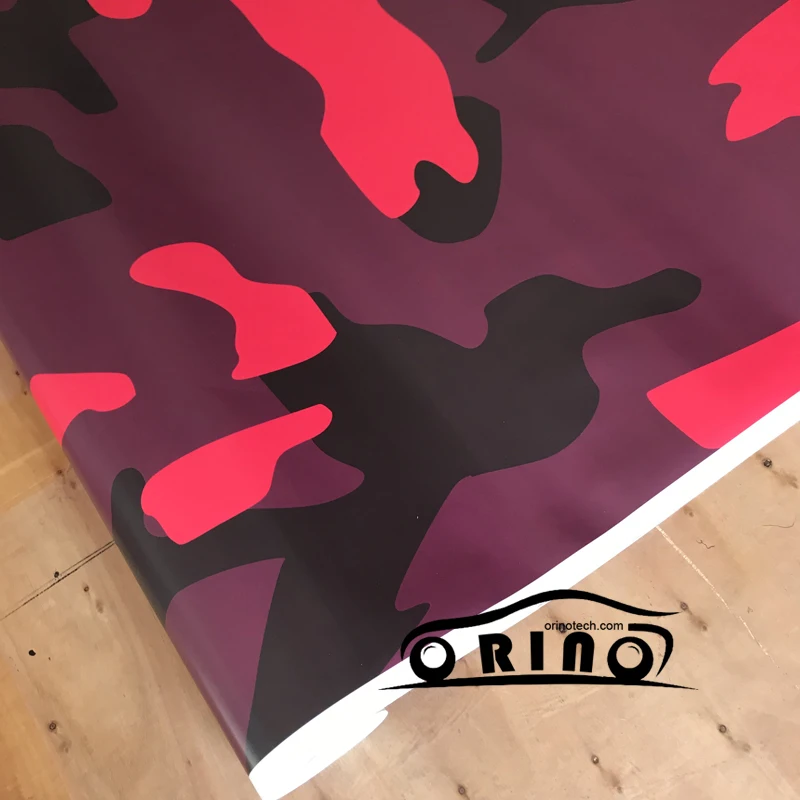 Black Red Camo Vinyl Film-7