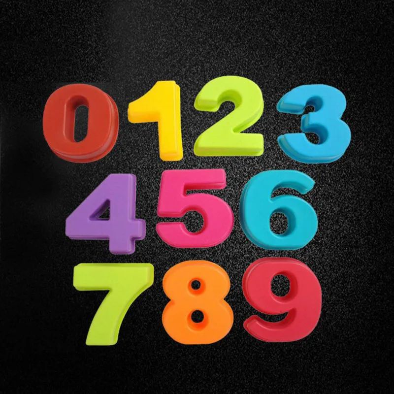 

0-9 Numbers Birthday Cake Mould Non-Stick Fondant Silicone Chocolate Biscuit Mold 10 Pcs DIY Baking Decorating Tools
