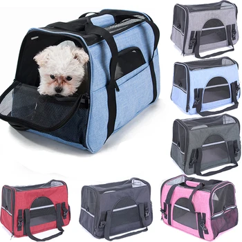 

Pet Backpack Messenger Carrier Bags Cat Dog Carrier Outgoing Travel Packets Breathable Sling Holder Mesh Soft Side Pets Handbag