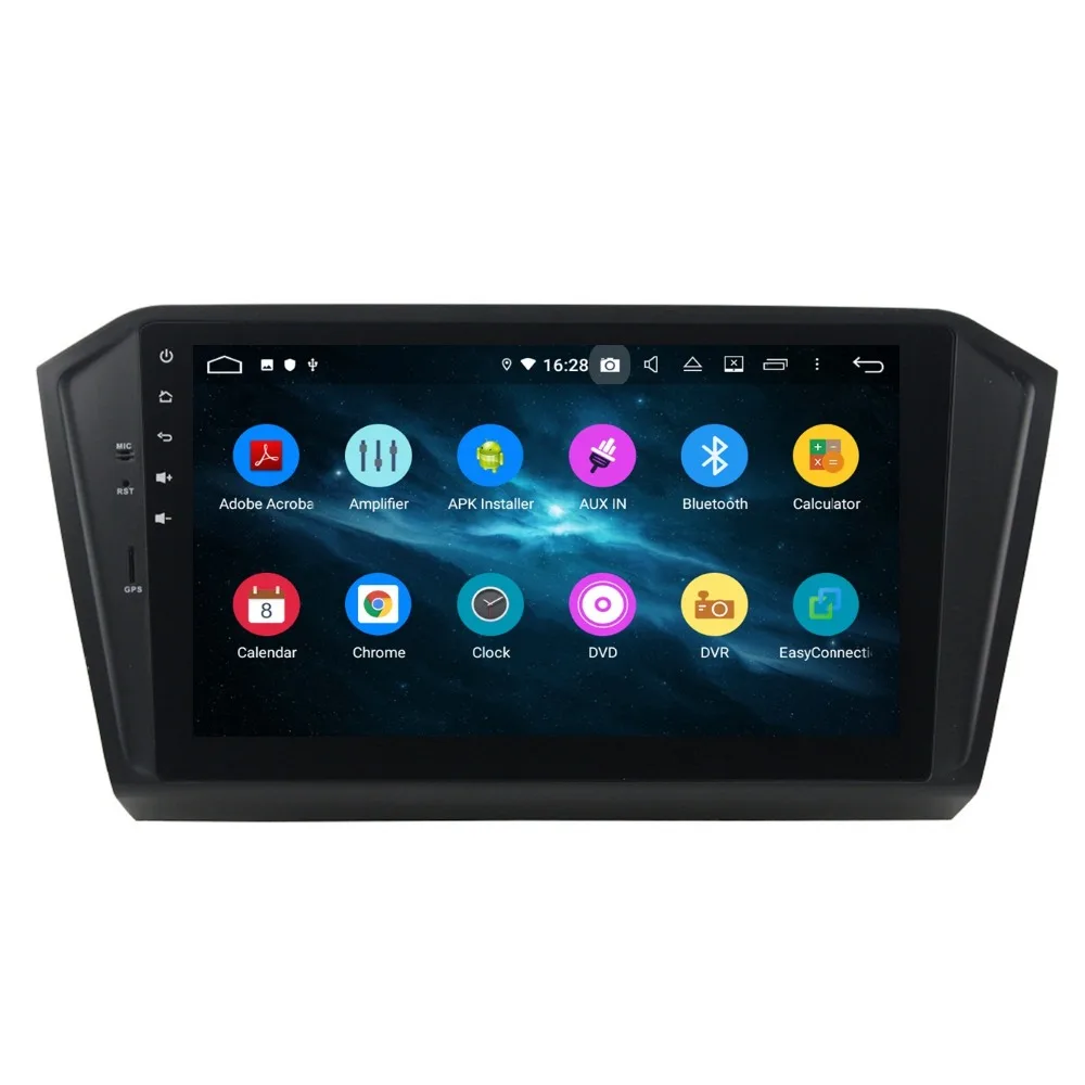 Clearance DSP Android 9.0 Octa Core 10.1" Car DVD Radio GPS for VW Volkswagen Passat 2015 2016 4GB RAM Bluetooth 4G WIFI USB DVR 32GB ROM 4