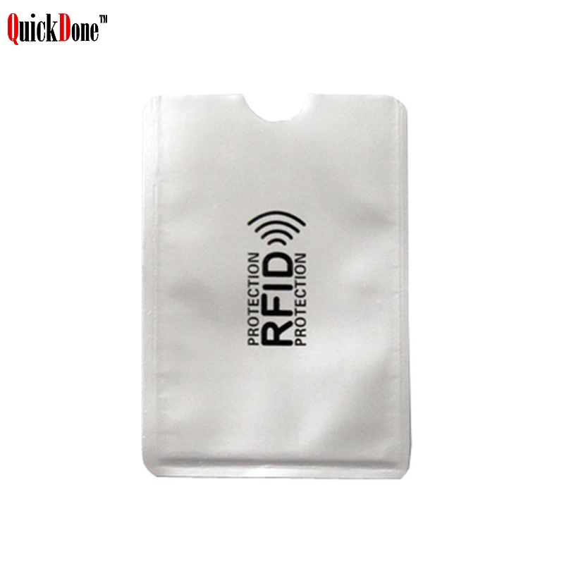

QuickDone New 10Pcs/Set Anti Scan RFID Blocking Bank Cards Wallet NFC Shielding ID Card Case Protection Pouch Storage Bag DK0340