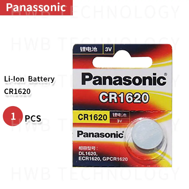 

1pcs Panasonic 100% Original CR1620 Button Cell Battery For Watch Car Remote Key cr 1620 ECR1620 GPCR1620 3v Lithium Battery