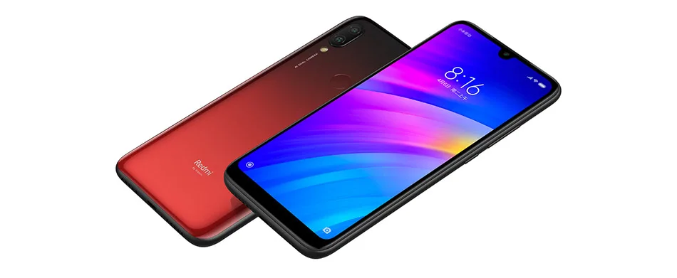 Новый Оригинальный сотовый телефон Xiaomi Redmi 7 3 ГБ ОЗУ 32 Гб ПЗУ Snapdragon 632 Восьмиядерный 626 "19,9 экран 12 МП Двойная камера 4000 мАч