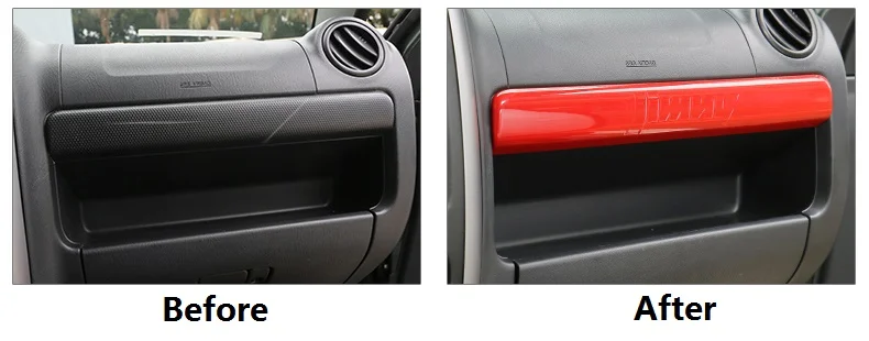 ABS хромированная крышка бардачка наклейка коробка для хранения декоративная наклейка подходит для Suzuki Jimny аксессуары для стайлинга автомобилей