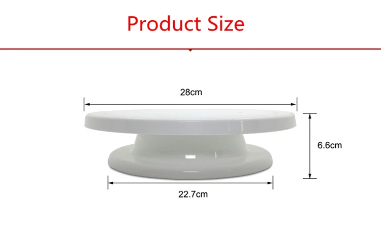 1Pc Color Box Cake Turntables Rotating Anti-skid Round Cake Stand DIY Cake Decorating Tools Rotary Table Baking Kitchen Tools