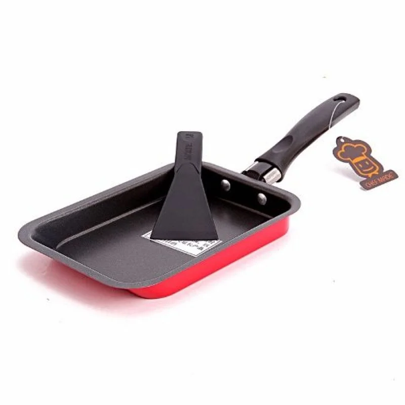 

Mini Rectangular Japanese Non-stick Melaleuca Pan Fried Cake Roll Egg Pancakes Non-stick Smokeless Bacon Frying Pan WF6261012