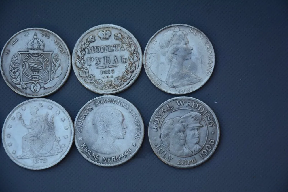 Редкие западные серебряные монеты, 8 шт./компл.,#05, 19 век