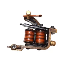 Ротационный тату-пистолет желтого цвета ручной работы тату-машины 8 Катушек тату-пистолет для шейдеров для тату-студии профессионалов