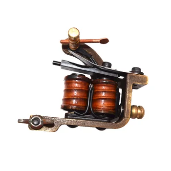 

Rotary Tattoo Gun Yellow Color Handmade Tattoo Machines 8 Wrap Coils Tattoo Gun For Shader for Tattoo Studio Professionals