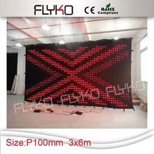 Новые светодиодные продукты для свадебного освещения сцены ткань для проекции светодиодного видео