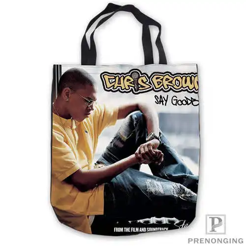 Изготовленный На Заказ Холст chris-brown-royalty-ToteBags ручной сумки сумка для покупок Повседневный пляжные сумки складной 180713-07-24